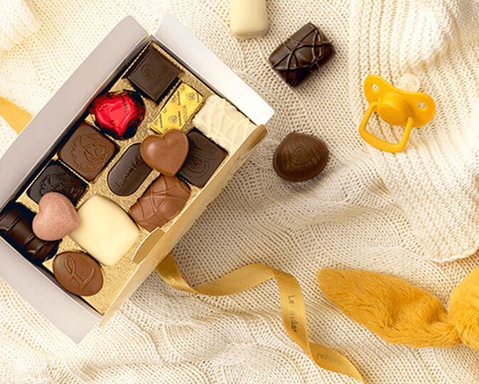 Cutie cu praline Leonidas pentru nou-născut