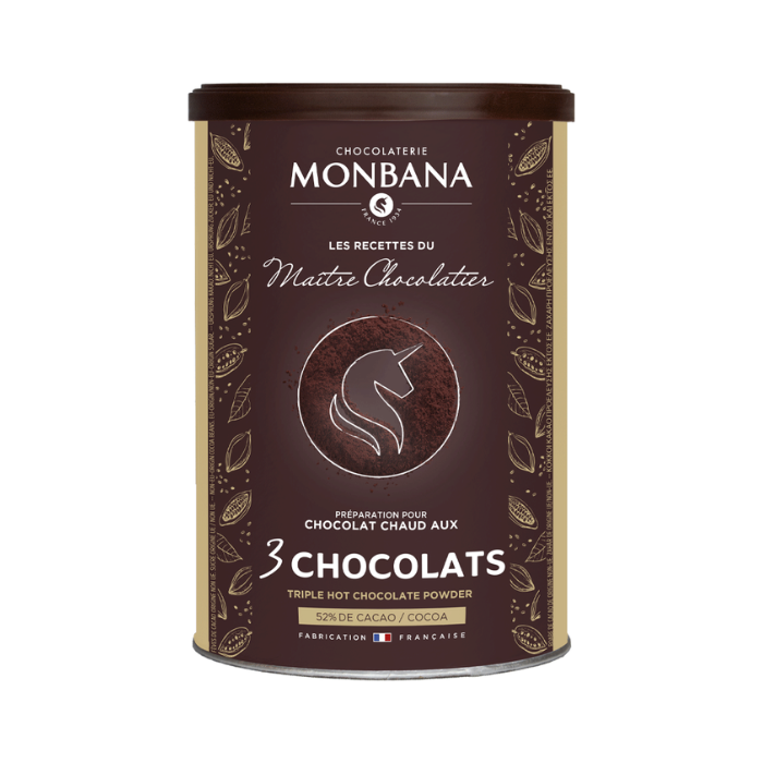 Ciocolată Caldă “3 Ciocolate” 52% Cacao 175g, Monbana